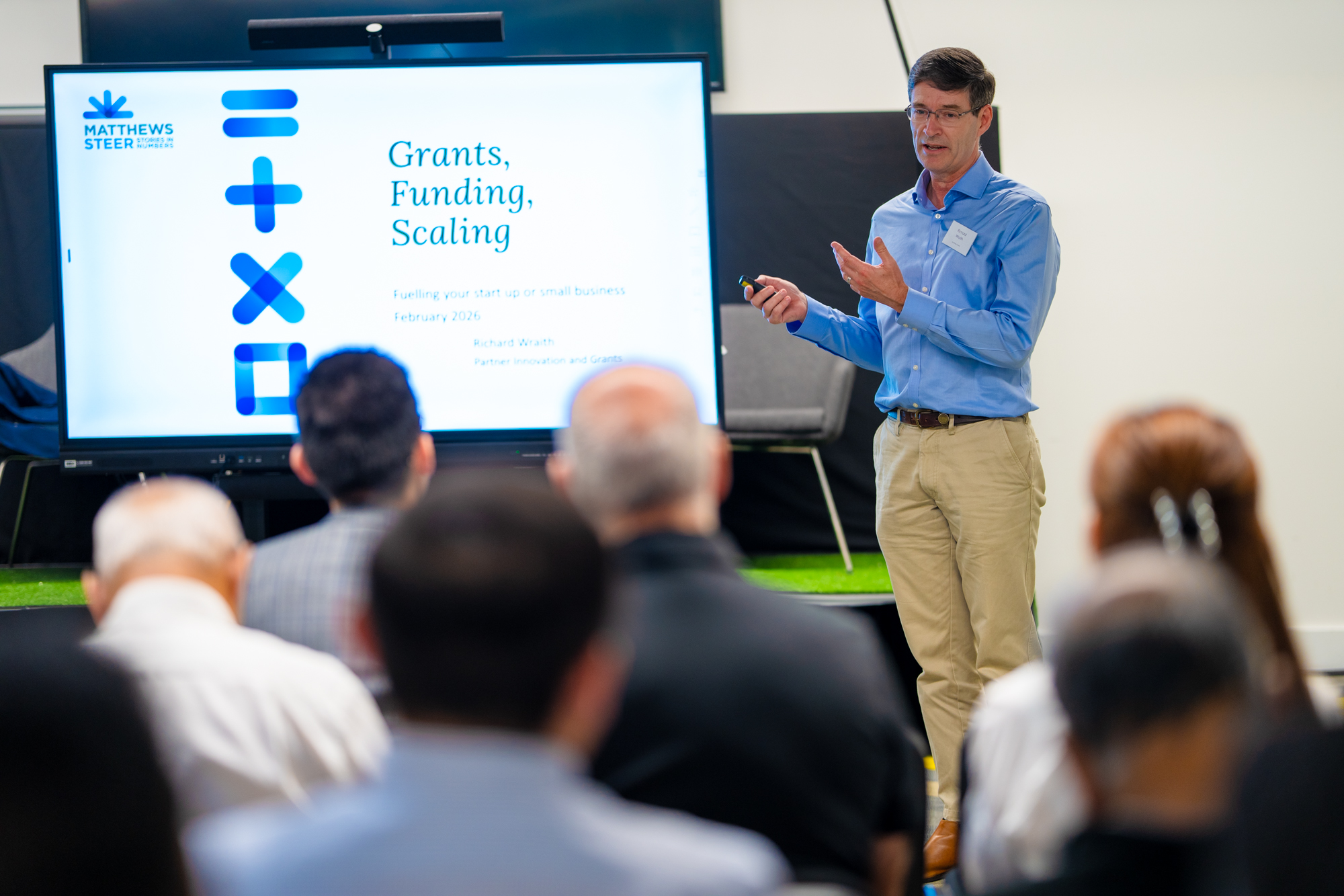 Richard Wraith speaking at Entrepreneur Exchange